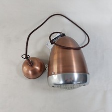 Vespa Pendant Ceiling Light Head Lamp Brown and Chrome Copper Colour Retro