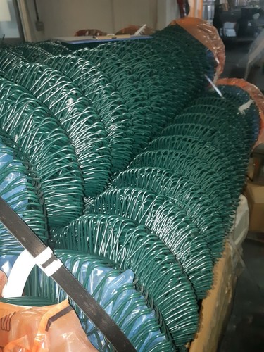Green chain link - link, fencing