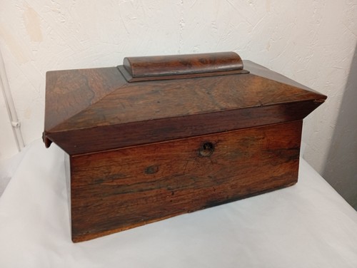 Vintage tea caddy - vintage, wooden
