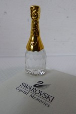 Swarovski Crystal Memories Champagne Bottle Figurine Boxed 1990s Classics