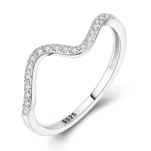 925 sterling silver wave - sterling, ring