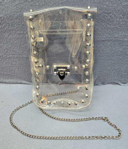 Clear shoulder bag rivets - clear,
