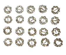 20pc rhinestone 10mm buckles - 20pc,