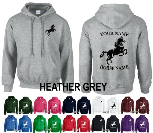 Personalised horse hoodie - horse, left