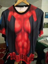Vintage Deadpool Bodysuit T-shirt Size S/M Men's Polyester marvel