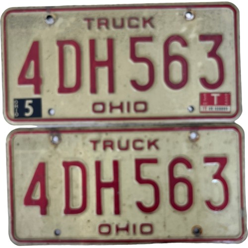 Pair ohio truck - pair, license