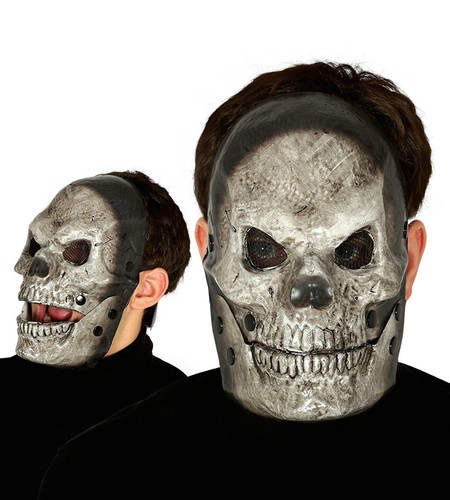 Adults moving mouth grey skull - adults,