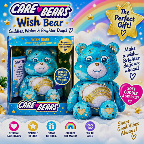 Care bears wish bear plush - wish,