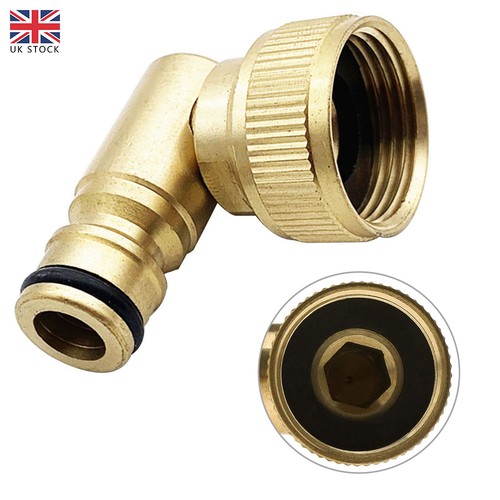 Degree brass swivel elbow - brass,