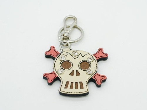 Prada skull leather key - leather, ring