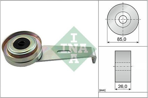 Ina belt tensioner - v-belt, pulley