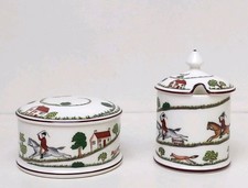 Vintage Coalport Hunting Scene