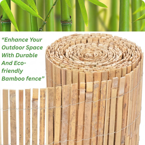 Bamboo fence screening roll - bamboo,
