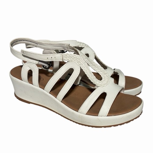 White strappy sandals - white,