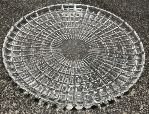 Heavy crystal cut glass hatch - heavy,