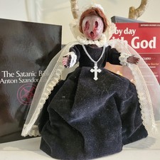 OOAK Creepy Nun Doll - Handmade Weird Scary Halloween Horror Prop