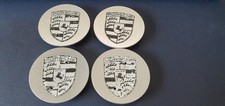 Porsche Centre Wheel Caps silver crest x 4 72mm. Off a Porsche Boxster 987