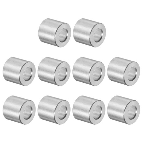10pcs aluminum spacer 5mm - aluminum, bore