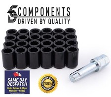 24 Black Tuner Nuts fit