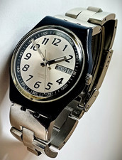 Unisex Swiss ETA Classic Swatch Watch - Day & Date - 2003 - New Battery