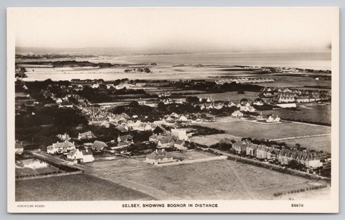 Aerofilms rppc selsey showing - rppc,