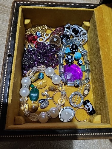 Vintage jewellery box set job - set,