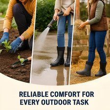 Ladies Womens Wellington Boots Wellies Lightweight Waterproof Durable Garden EVA