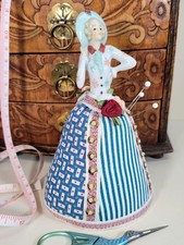 Vintage Half Doll - Handmade Upcycled Pin Cushion / Figurine