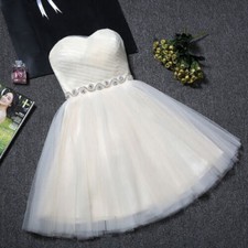Womens Evening Formal Party Ball Gown Prom Bridesmaid Lady Short Mini Host Dress
