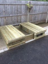 GIANT WOODEN SANDPIT WITH