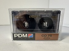 1x Used PDM CD 75 Switzerland TYPE II Chrome Tape Cassette Tape