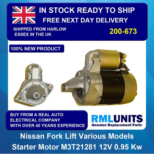 Starter motor for tcm forklift - motor,