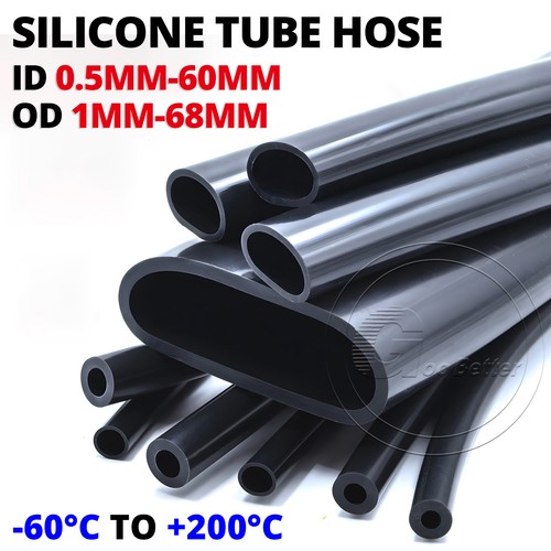 Black silicone tube hose - silicone, id