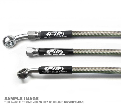 Hose front brake silver - front,