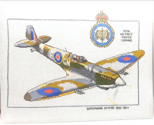 Vintage spitfire cross stitch - spitfire,