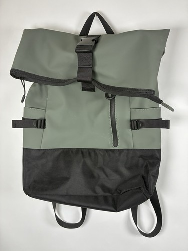 Grey roll top backpack - grey,