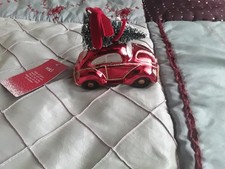 M&S Marks and Spencer Christmas Tree Glass Decoration VW Volkswagen Beetle