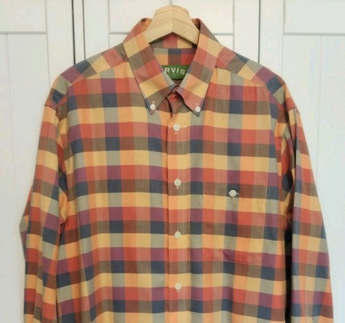 Orvis twill check shirt - x,