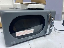 De'Longhi Argento Flora 800W Standard Microwave Oven 20L Capacity - Grey