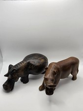 Pair vintage heavy carved - a,