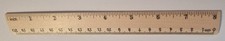 8" Wooden ruler
