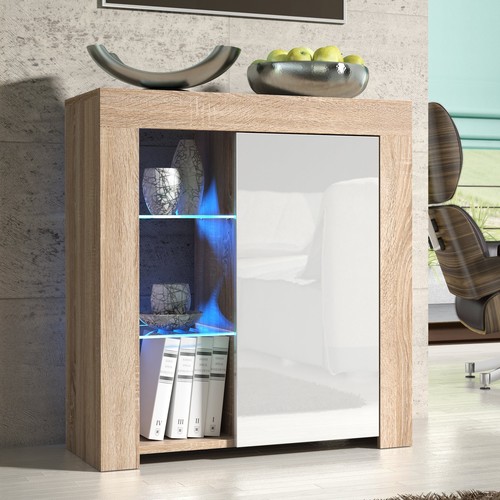 Sideboard 75cm matt oak - 75cm,