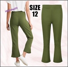 TU Size 12 Khaki Green Cropped