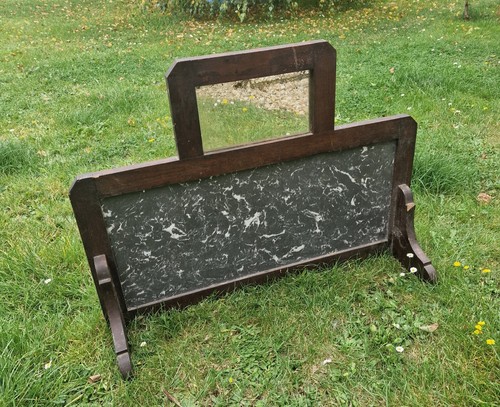 Antique wash stand - antique, marble