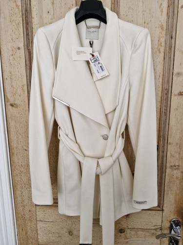 Ted baker ivory coat size - baker, 4