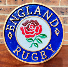 Cast Iron England Rugby Sign