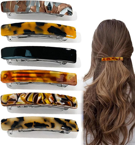 6pcs french barrette hair - french,