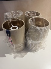 8 x New  David Hunt Joshua Wall Light Silk Shades Taupe with Metallic Bronze 