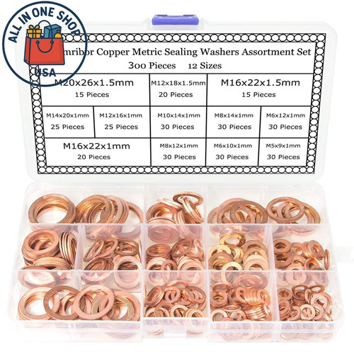 Sizes copper metric sealing - sizes,