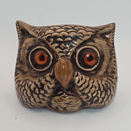 Vtg ceramic brown - vtg, owl